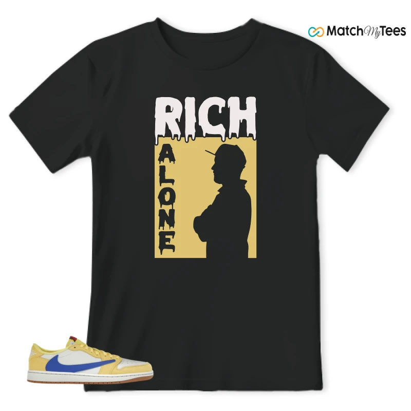 NIKE JORDAN 1 RETRO LOW OG SP TRAVIS SCOTT CANARY (WOMEN'S) SNEAKER Matching Tees t-shirt