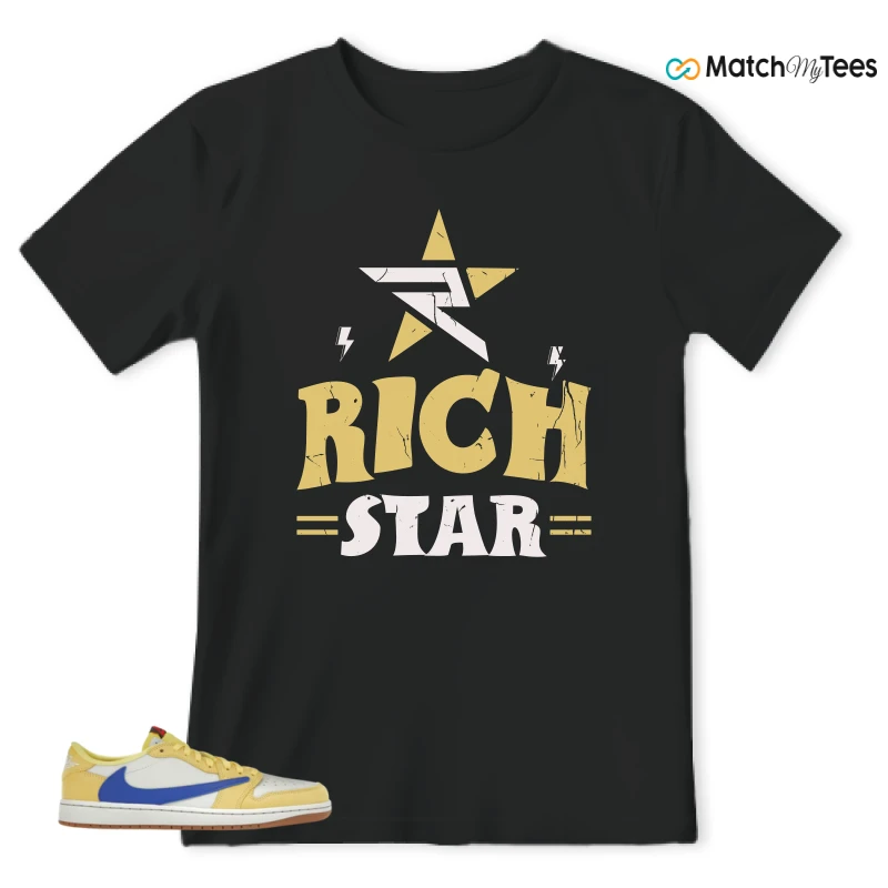 NIKE JORDAN 1 RETRO LOW OG SP TRAVIS SCOTT CANARY (WOMEN'S) SNEAKER Matching Tees t-shirt