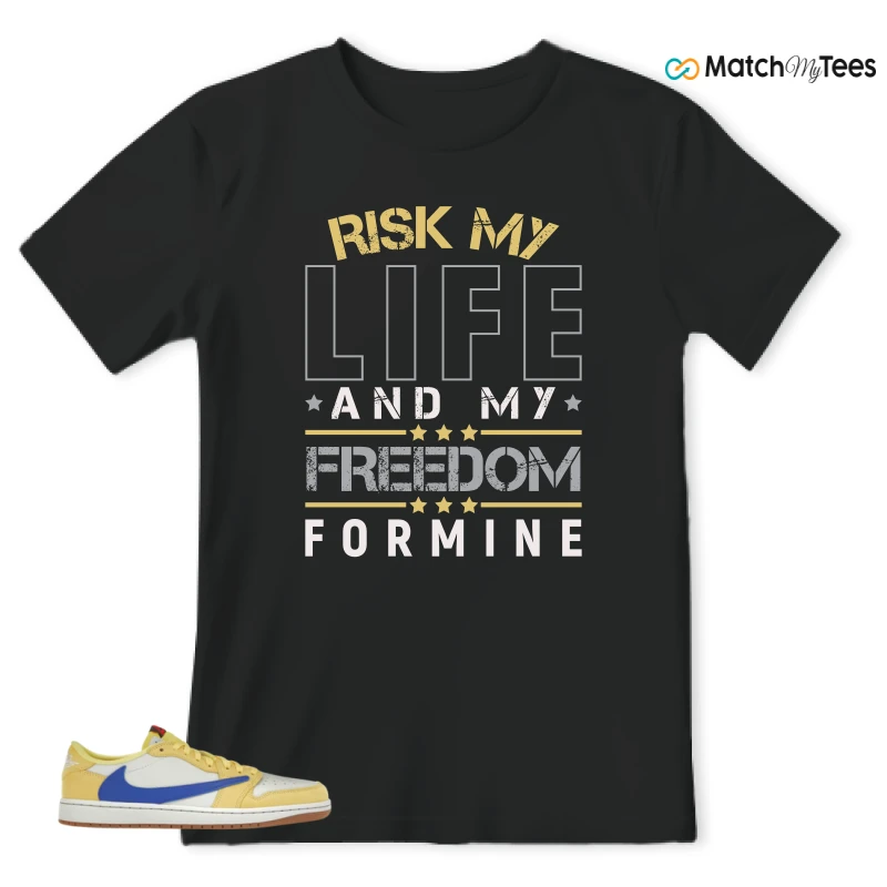 NIKE JORDAN 1 RETRO LOW OG SP TRAVIS SCOTT CANARY (WOMEN'S) SNEAKER Matching Tees t-shirt
