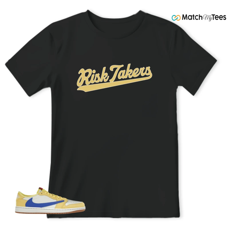 NIKE JORDAN 1 RETRO LOW OG SP TRAVIS SCOTT CANARY (WOMEN'S) SNEAKER Matching Tees t-shirt