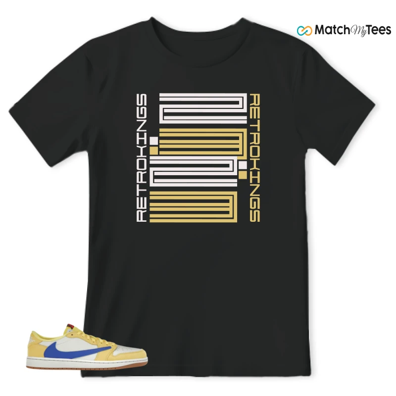 NIKE JORDAN 1 RETRO LOW OG SP TRAVIS SCOTT CANARY (WOMEN'S) SNEAKER Matching Tees t-shirt
