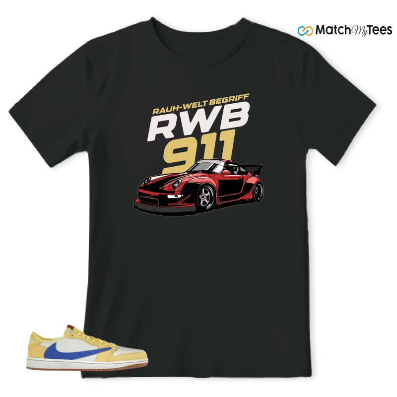 NIKE JORDAN 1 RETRO LOW OG SP TRAVIS SCOTT CANARY (WOMEN'S) SNEAKER Matching Tees t-shirt