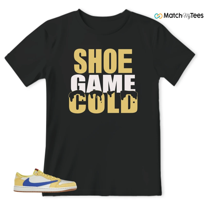 NIKE JORDAN 1 RETRO LOW OG SP TRAVIS SCOTT CANARY (WOMEN'S) SNEAKER Matching Tees t-shirt
