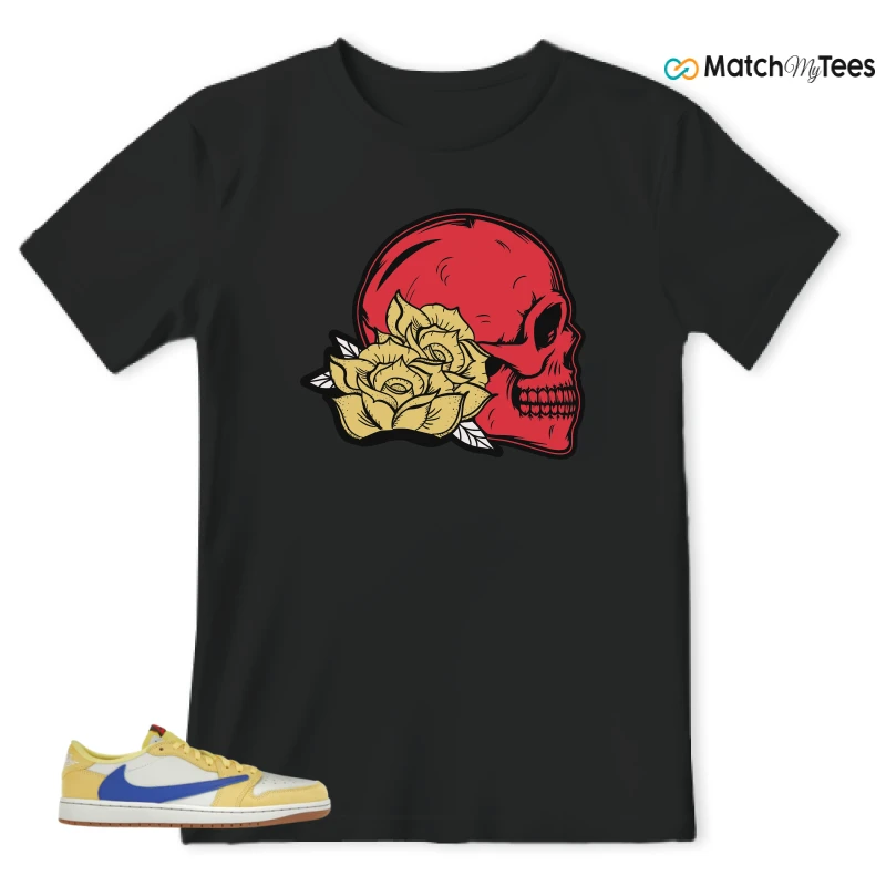 NIKE JORDAN 1 RETRO LOW OG SP TRAVIS SCOTT CANARY (WOMEN'S) SNEAKER Matching Tees t-shirt
