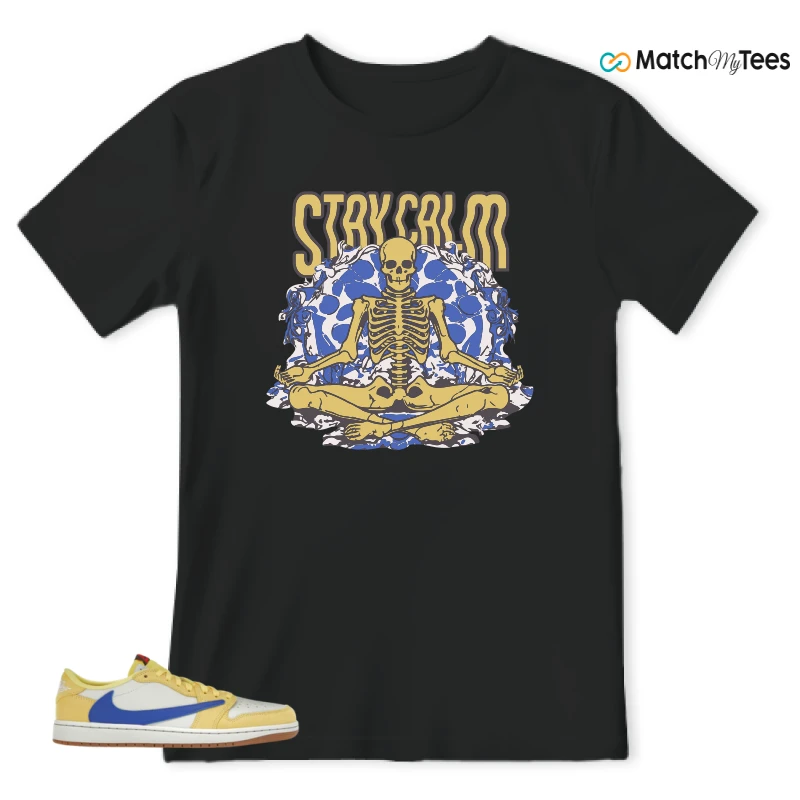 NIKE JORDAN 1 RETRO LOW OG SP TRAVIS SCOTT CANARY (WOMEN'S) SNEAKER Matching Tees t-shirt