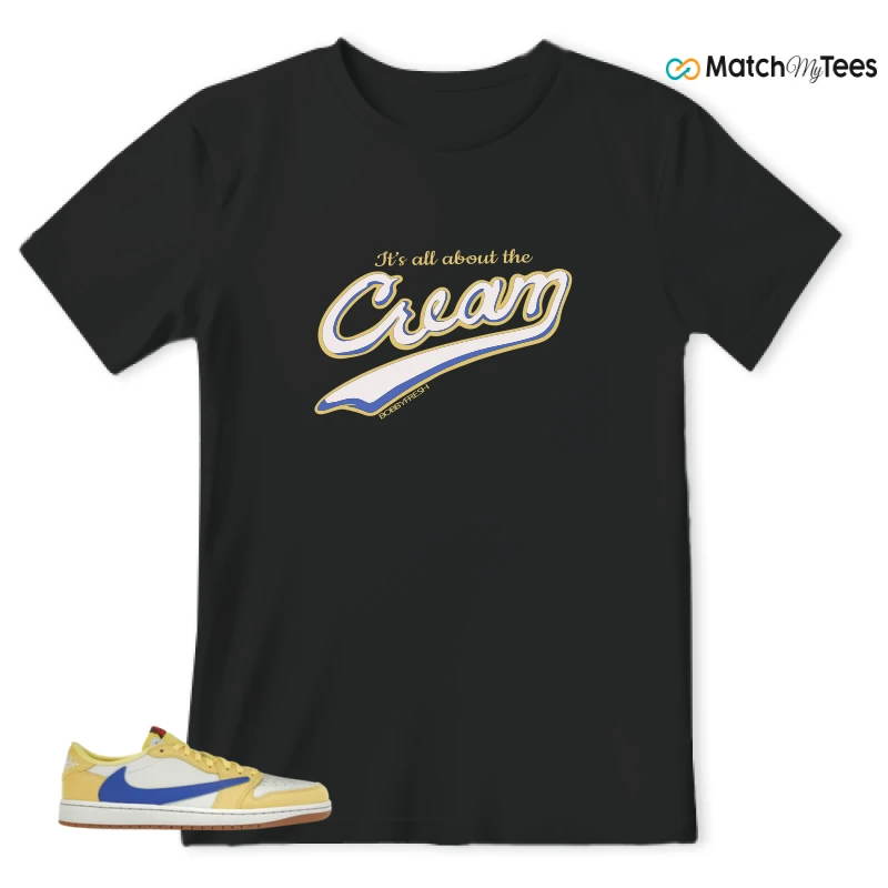 NIKE JORDAN 1 RETRO LOW OG SP TRAVIS SCOTT CANARY (WOMEN'S) SNEAKER Matching Tees t-shirt