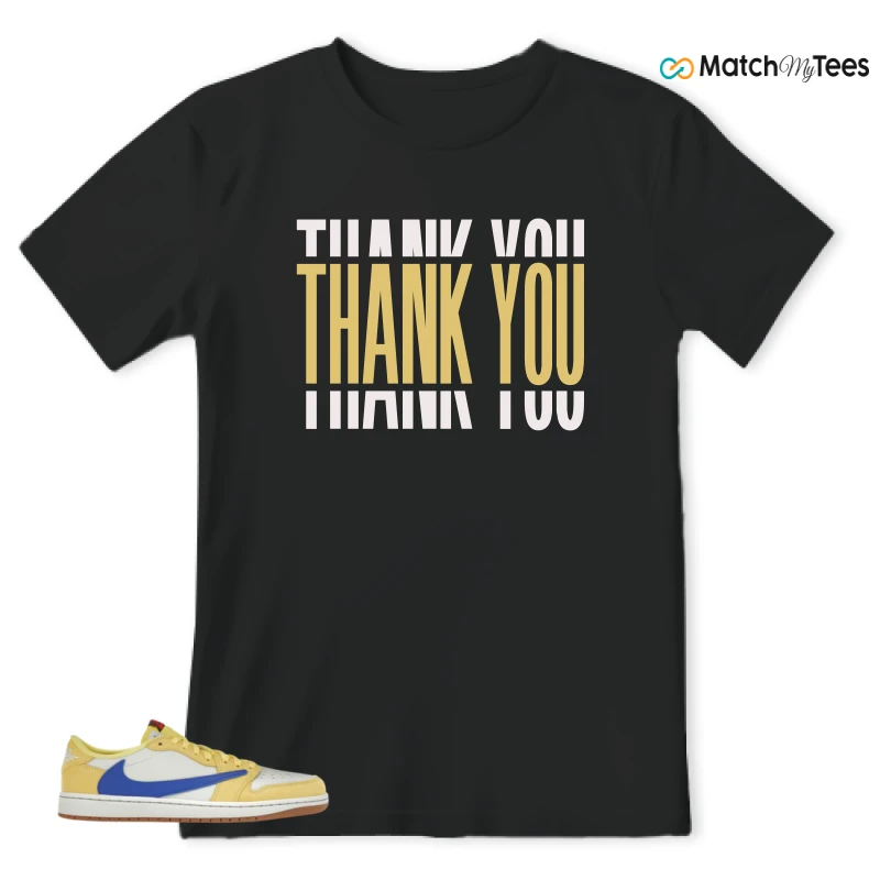 NIKE JORDAN 1 RETRO LOW OG SP TRAVIS SCOTT CANARY (WOMEN'S) SNEAKER Matching Tees t-shirt