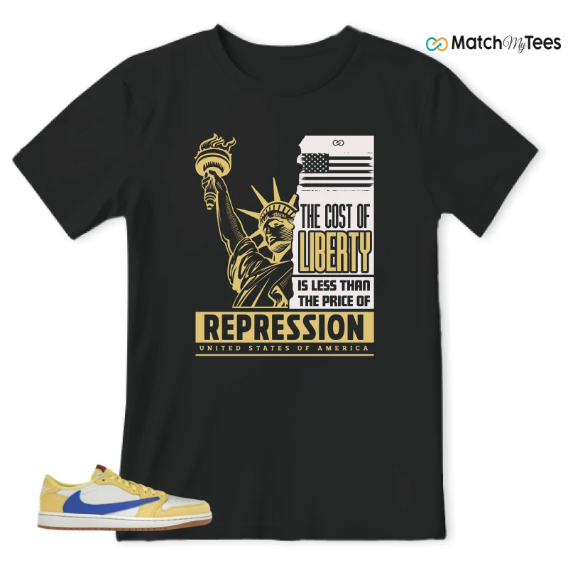 NIKE JORDAN 1 RETRO LOW OG SP TRAVIS SCOTT CANARY (WOMEN'S) SNEAKER Matching Tees t-shirt