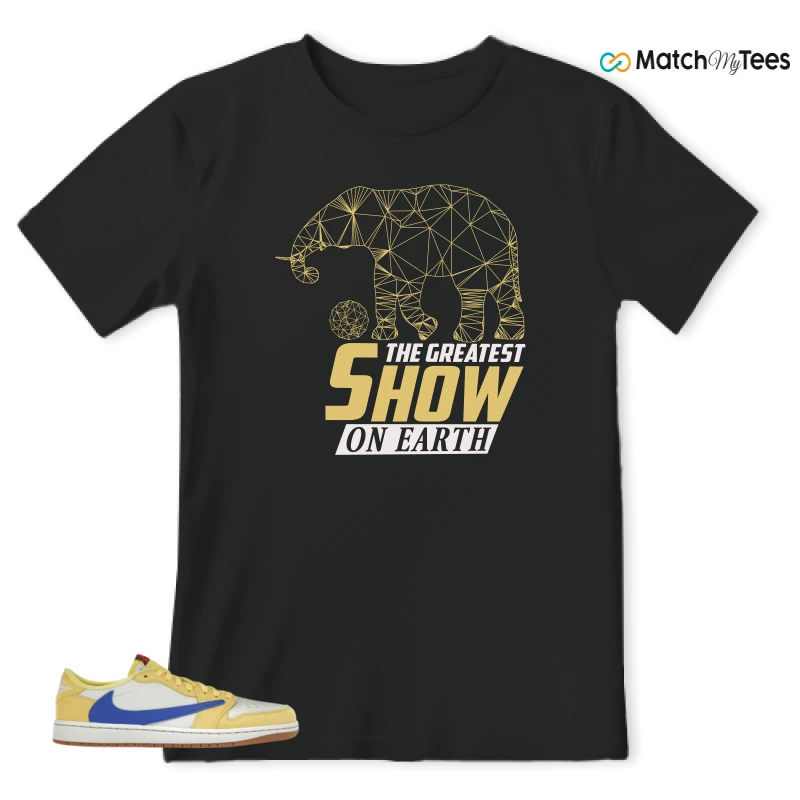 NIKE JORDAN 1 RETRO LOW OG SP TRAVIS SCOTT CANARY (WOMEN'S) SNEAKER Matching Tees t-shirt