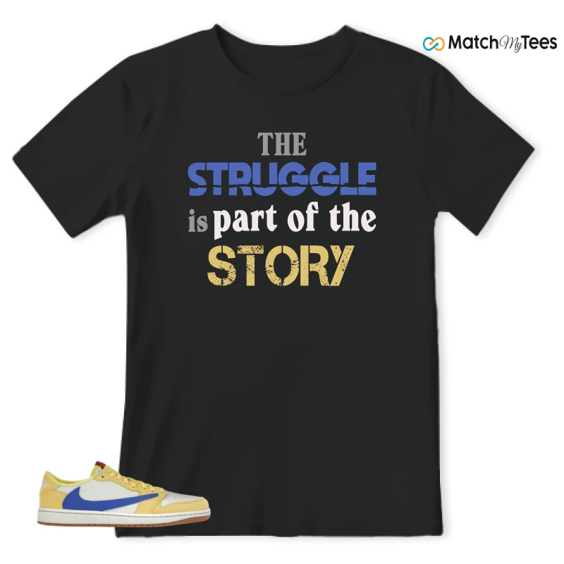 NIKE JORDAN 1 RETRO LOW OG SP TRAVIS SCOTT CANARY (WOMEN'S) SNEAKER Matching Tees t-shirt