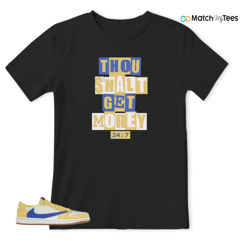 NIKE JORDAN 1 RETRO LOW OG SP TRAVIS SCOTT CANARY (WOMEN'S) SNEAKER Matching Tees t-shirt