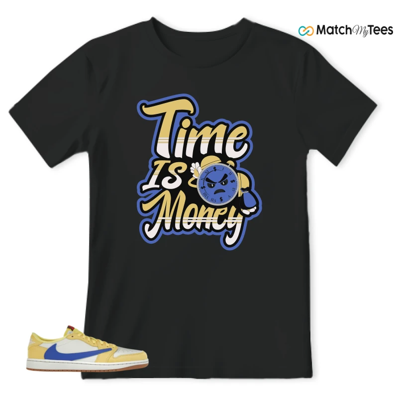 NIKE JORDAN 1 RETRO LOW OG SP TRAVIS SCOTT CANARY (WOMEN'S) SNEAKER Matching Tees t-shirt