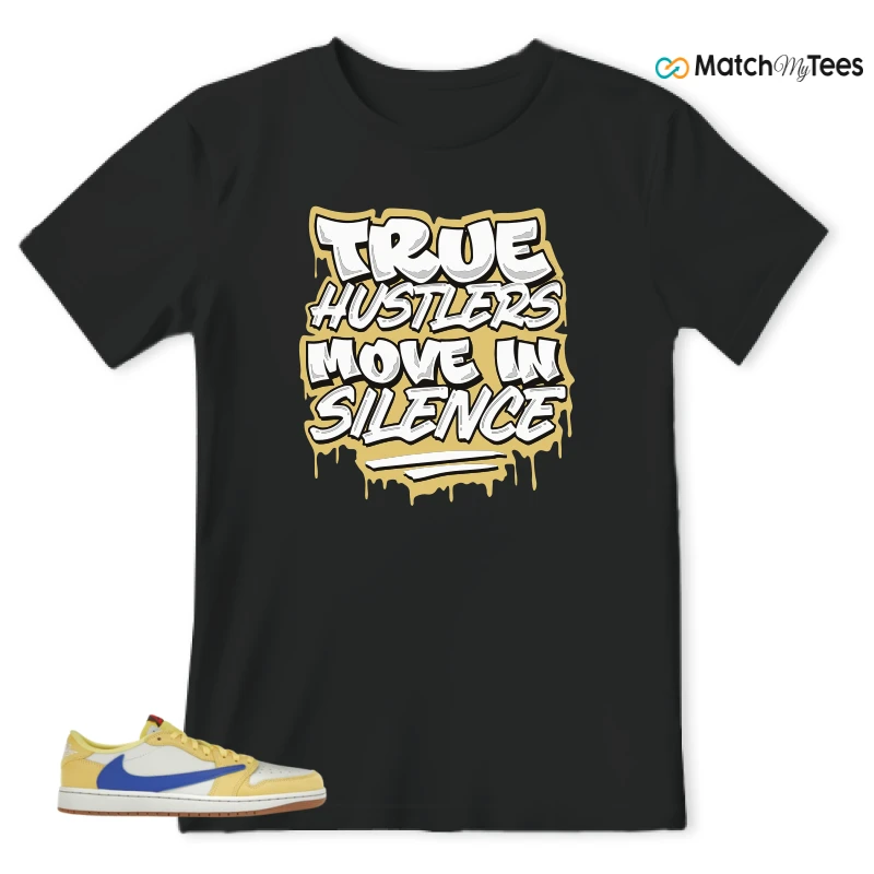 NIKE JORDAN 1 RETRO LOW OG SP TRAVIS SCOTT CANARY (WOMEN'S) SNEAKER Matching Tees t-shirt