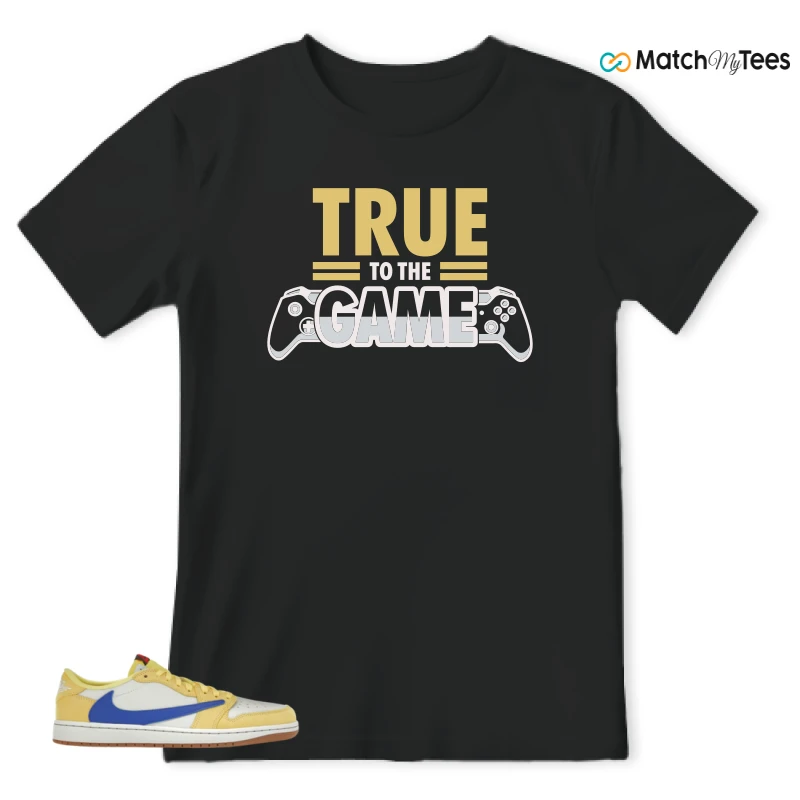 NIKE JORDAN 1 RETRO LOW OG SP TRAVIS SCOTT CANARY (WOMEN'S) SNEAKER Matching Tees t-shirt
