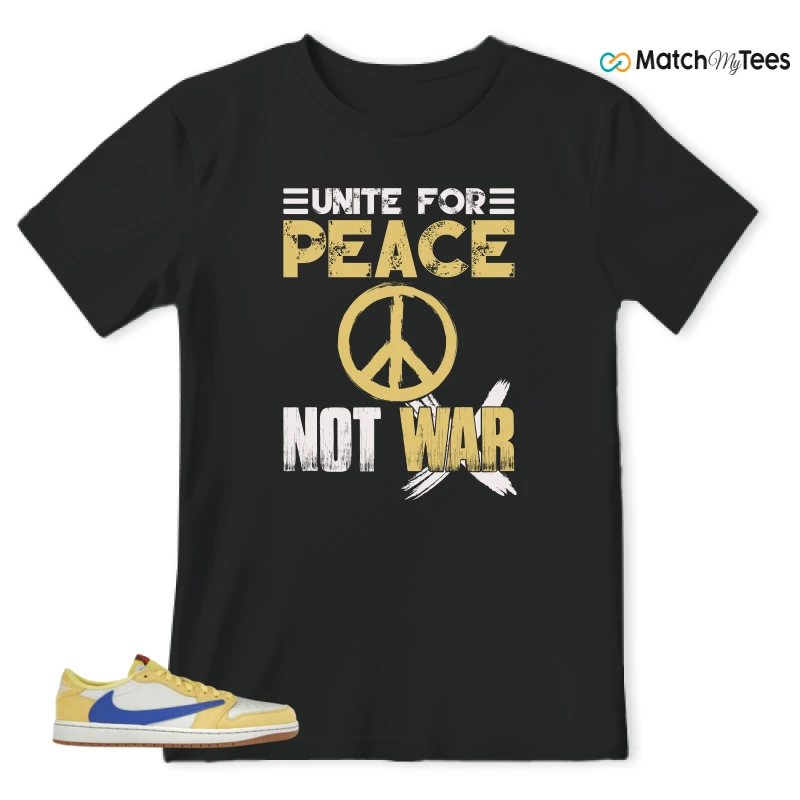 NIKE JORDAN 1 RETRO LOW OG SP TRAVIS SCOTT CANARY (WOMEN'S) SNEAKER Matching Tees t-shirt