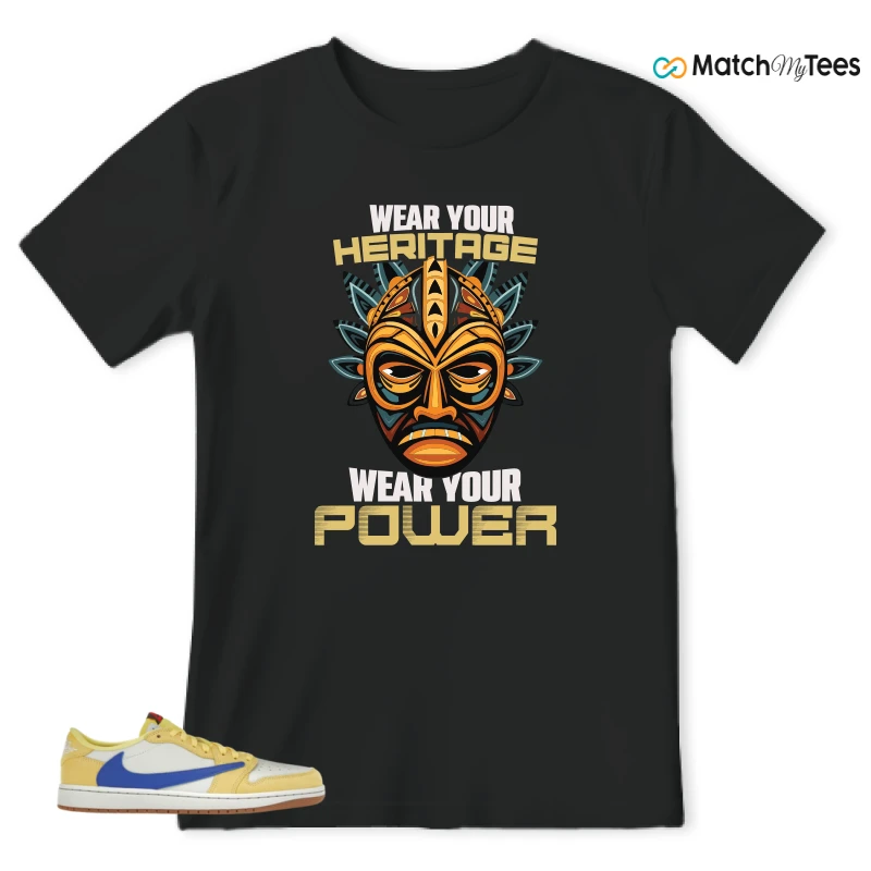 NIKE JORDAN 1 RETRO LOW OG SP TRAVIS SCOTT CANARY (WOMEN'S) SNEAKER Matching Tees t-shirt