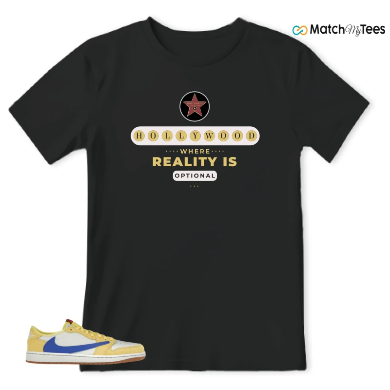 NIKE JORDAN 1 RETRO LOW OG SP TRAVIS SCOTT CANARY (WOMEN'S) SNEAKER Matching Tees t-shirt