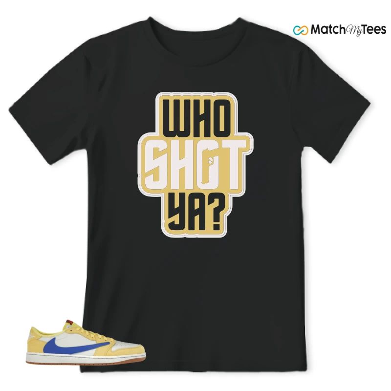 NIKE JORDAN 1 RETRO LOW OG SP TRAVIS SCOTT CANARY (WOMEN'S) SNEAKER Matching Tees t-shirt