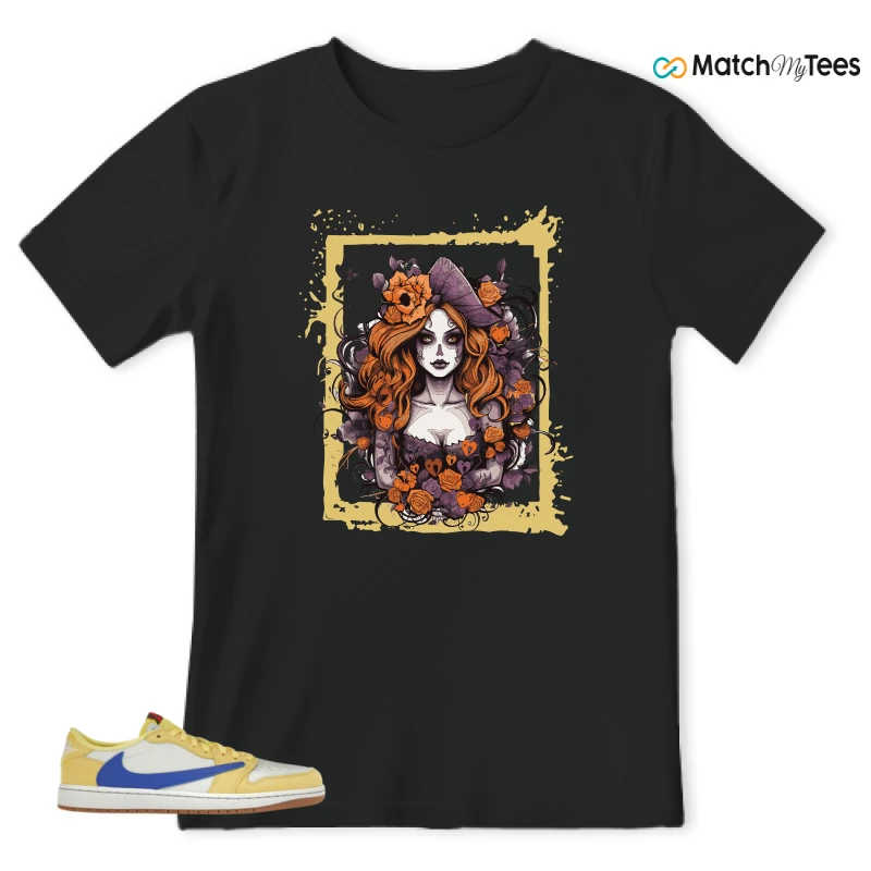 NIKE JORDAN 1 RETRO LOW OG SP TRAVIS SCOTT CANARY (WOMEN'S) SNEAKER Matching Tees t-shirt