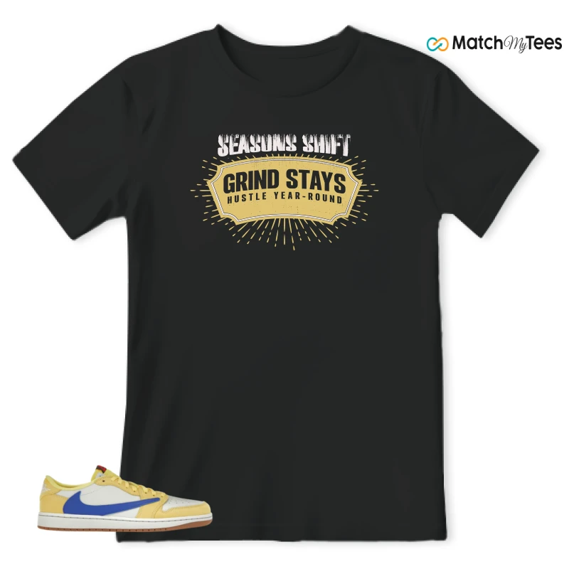 NIKE JORDAN 1 RETRO LOW OG SP TRAVIS SCOTT CANARY (WOMEN'S) SNEAKER Matching Tees t-shirt