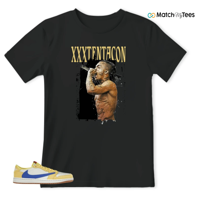 NIKE JORDAN 1 RETRO LOW OG SP TRAVIS SCOTT CANARY (WOMEN'S) SNEAKER Matching Tees t-shirt