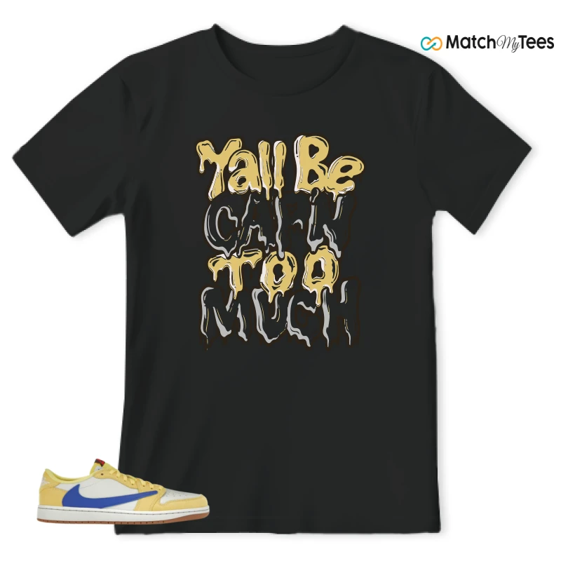 NIKE JORDAN 1 RETRO LOW OG SP TRAVIS SCOTT CANARY (WOMEN'S) SNEAKER Matching Tees t-shirt