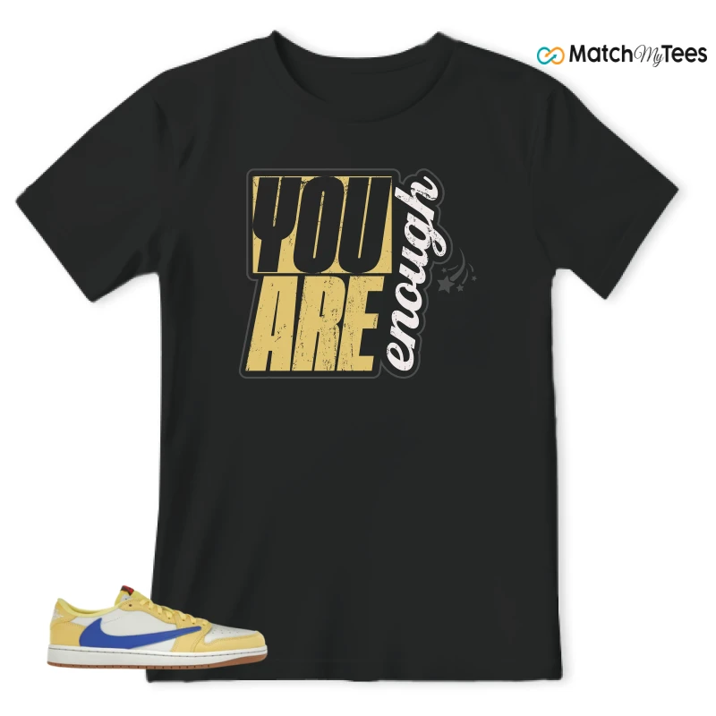 NIKE JORDAN 1 RETRO LOW OG SP TRAVIS SCOTT CANARY (WOMEN'S) SNEAKER Matching Tees t-shirt