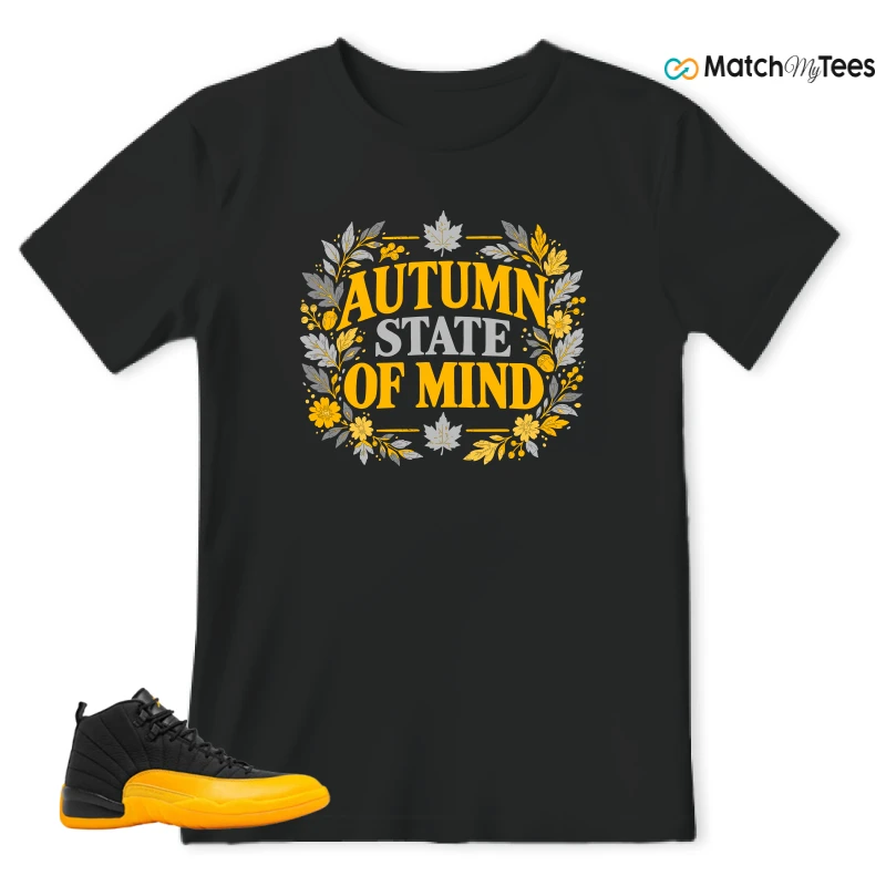 Autum State Of Mind 2 Black matching T-shirt T-shirt