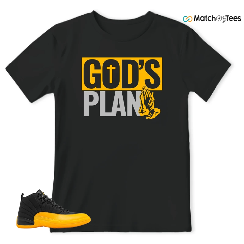 God's Plan Black matching T-shirt T-shirt