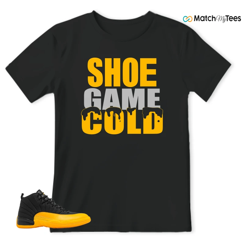 Shoe Game Cold Black matching T-shirt T-shirt