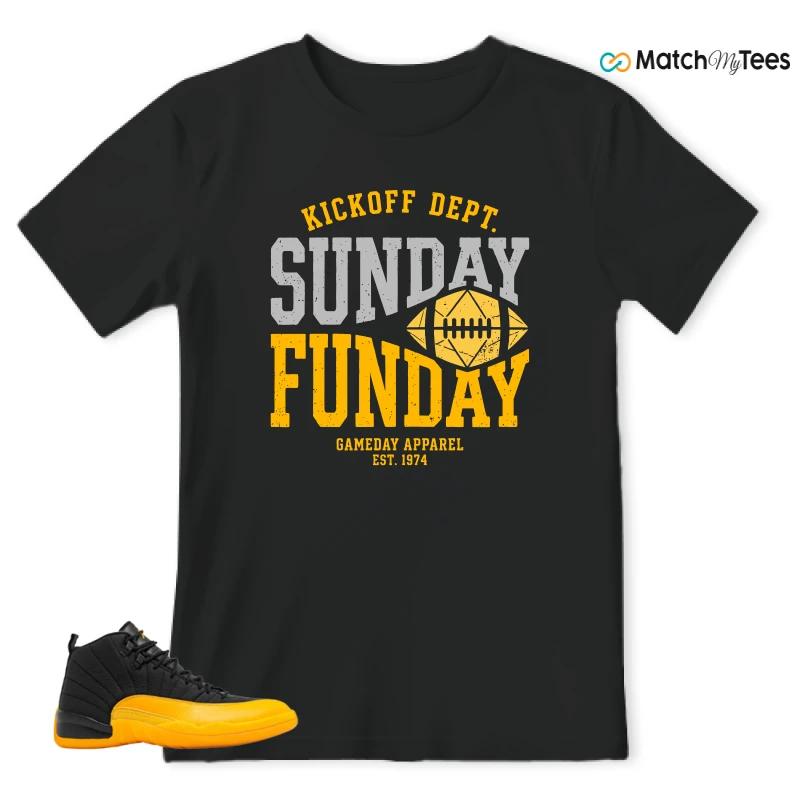 Sunday Black matching T-shirt T-shirt