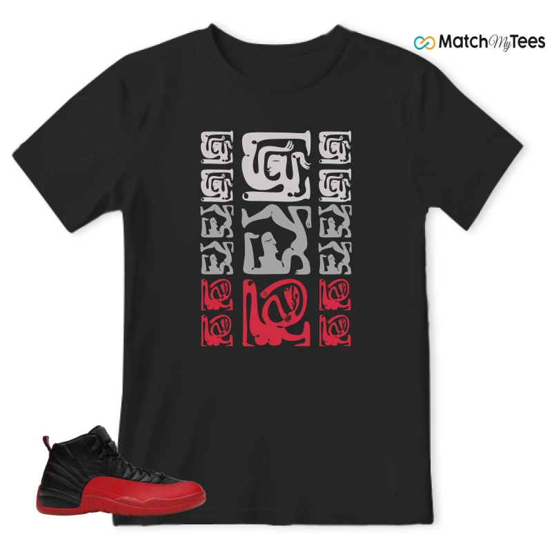 NIKE JORDAN 12 RETRO FLU GAME (2025) SNEAKER Matching Tees t-shirt