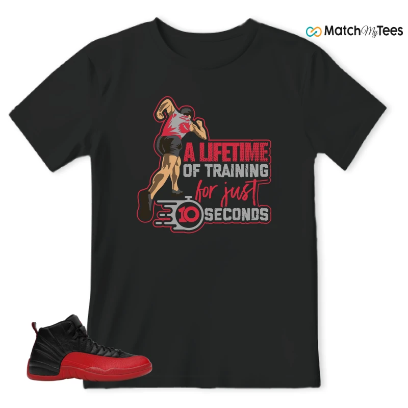 NIKE JORDAN 12 RETRO FLU GAME (2025) SNEAKER Matching Tees t-shirt