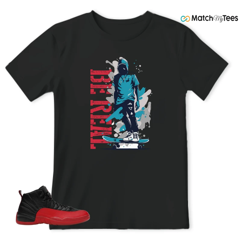 NIKE JORDAN 12 RETRO FLU GAME (2025) SNEAKER Matching Tees t-shirt