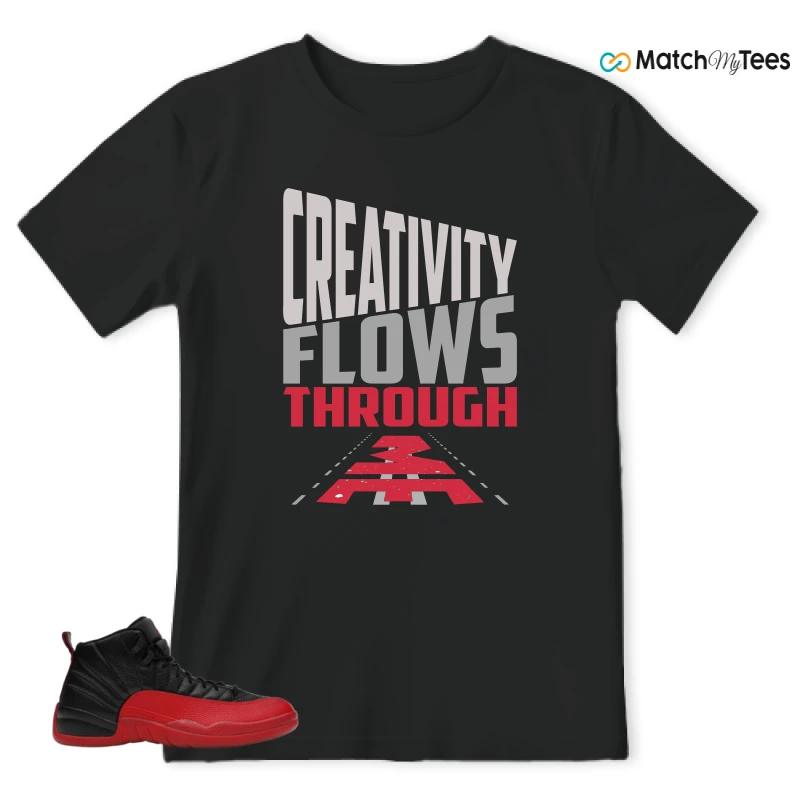 NIKE JORDAN 12 RETRO FLU GAME (2025) SNEAKER Matching Tees t-shirt