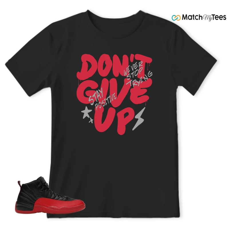 NIKE JORDAN 12 RETRO FLU GAME (2025) SNEAKER Matching Tees t-shirt