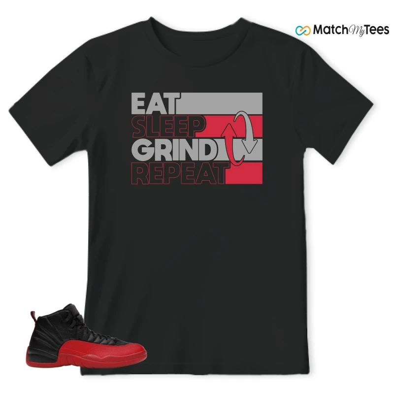 NIKE JORDAN 12 RETRO FLU GAME (2025) SNEAKER Matching Tees t-shirt