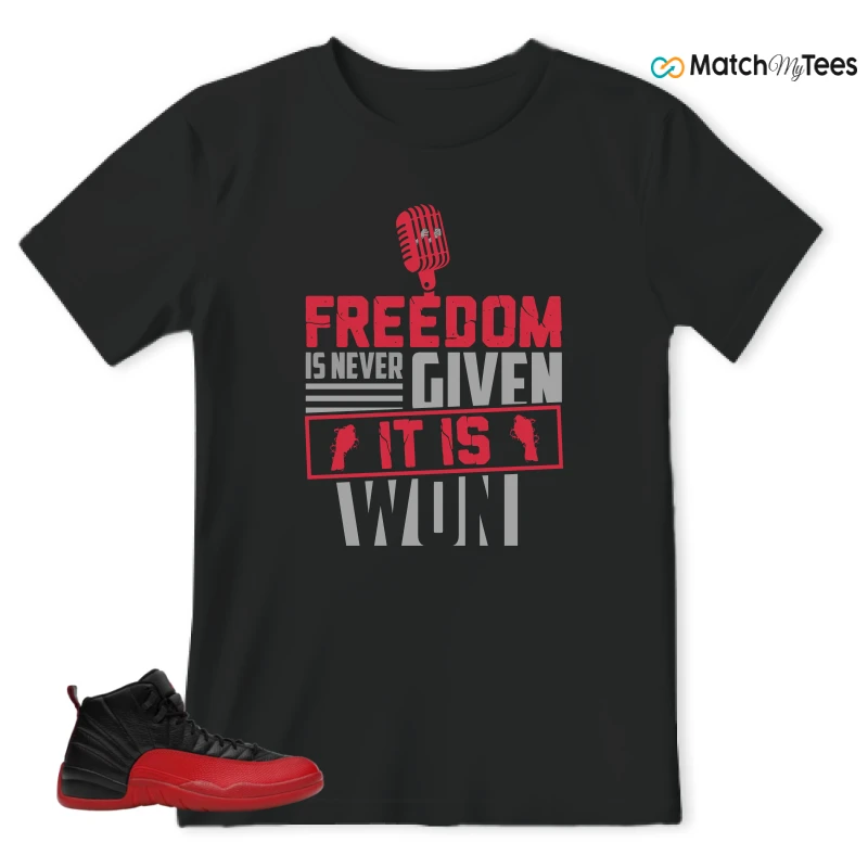 NIKE JORDAN 12 RETRO FLU GAME (2025) SNEAKER Matching Tees t-shirt