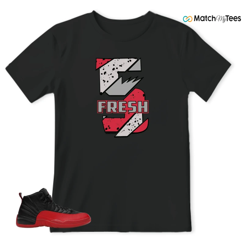 NIKE JORDAN 12 RETRO FLU GAME (2025) SNEAKER Matching Tees t-shirt