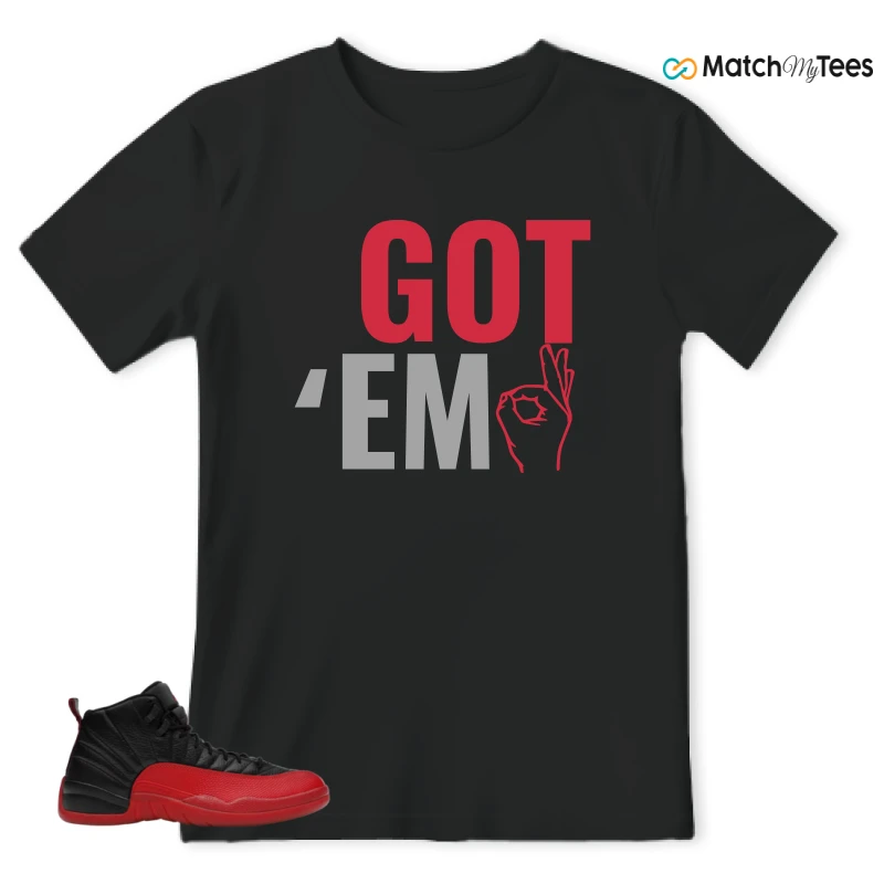 NIKE JORDAN 12 RETRO FLU GAME (2025) SNEAKER Matching Tees t-shirt