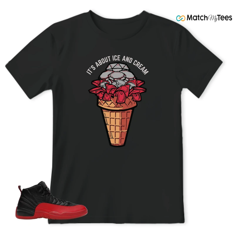 NIKE JORDAN 12 RETRO FLU GAME (2025) SNEAKER Matching Tees t-shirt