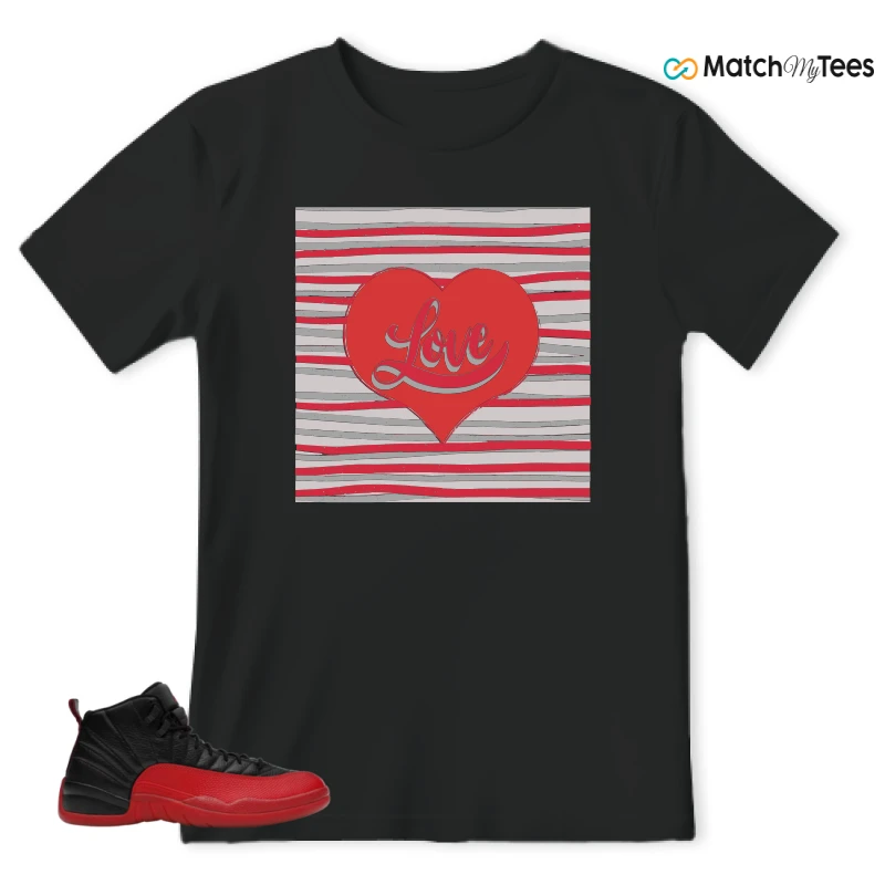 NIKE JORDAN 12 RETRO FLU GAME (2025) SNEAKER Matching Tees t-shirt