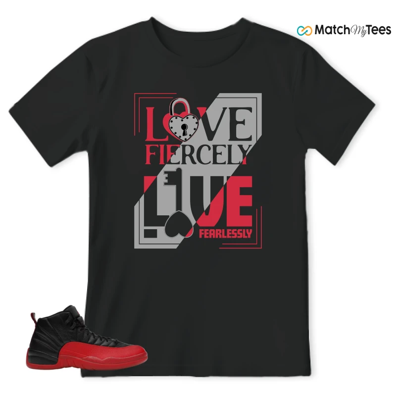 NIKE JORDAN 12 RETRO FLU GAME (2025) SNEAKER Matching Tees t-shirt