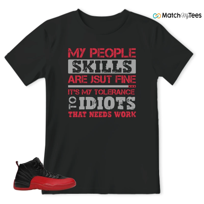 NIKE JORDAN 12 RETRO FLU GAME (2025) SNEAKER Matching Tees t-shirt