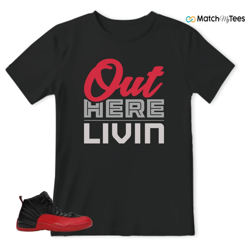 NIKE JORDAN 12 RETRO FLU GAME (2025) SNEAKER Matching Tees t-shirt