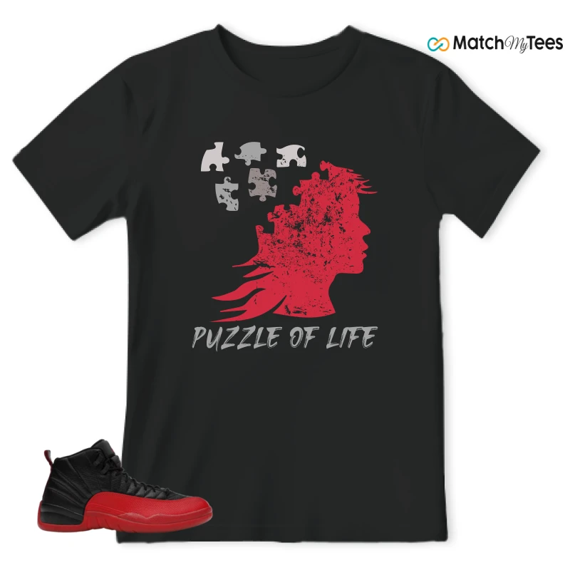 NIKE JORDAN 12 RETRO FLU GAME (2025) SNEAKER Matching Tees t-shirt