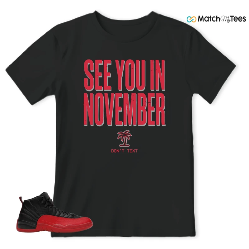 NIKE JORDAN 12 RETRO FLU GAME (2025) SNEAKER Matching Tees t-shirt