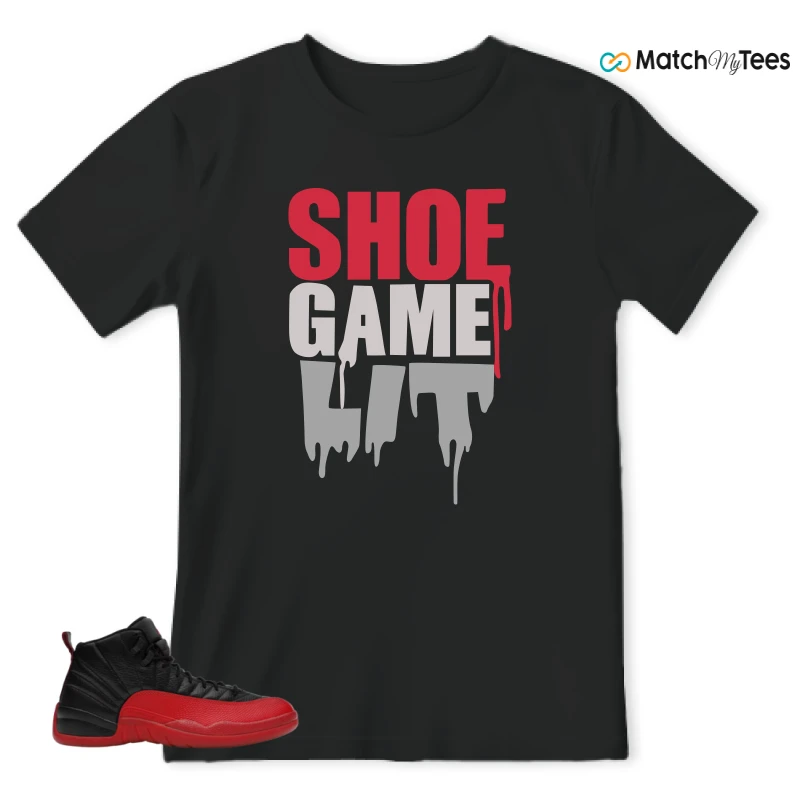 NIKE JORDAN 12 RETRO FLU GAME (2025) SNEAKER Matching Tees t-shirt