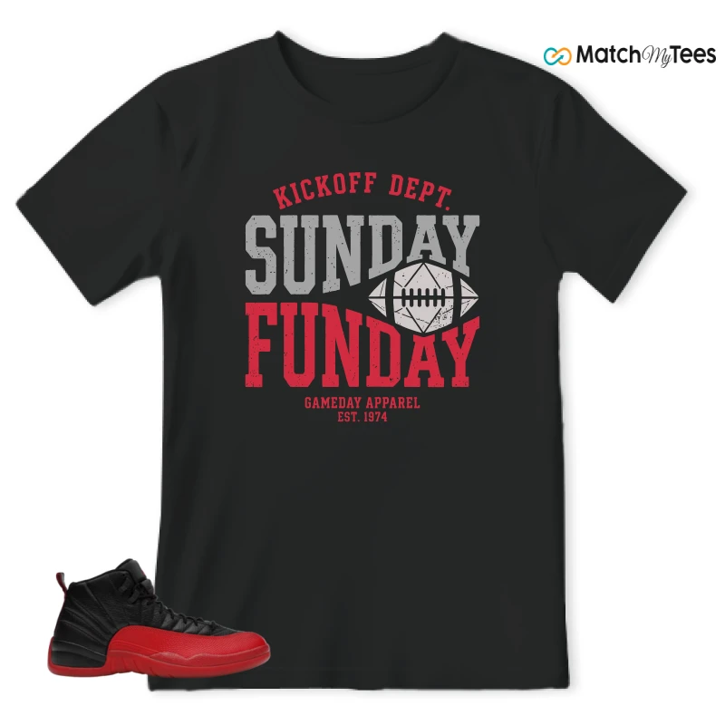 NIKE JORDAN 12 RETRO FLU GAME (2025) SNEAKER Matching Tees t-shirt