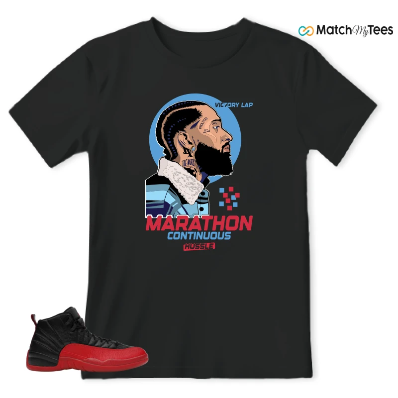NIKE JORDAN 12 RETRO FLU GAME (2025) SNEAKER Matching Tees t-shirt